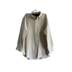 Ralph Lauren Striped Classic Fit Long Sleeve Button Down‎ Shirt 17 1/2